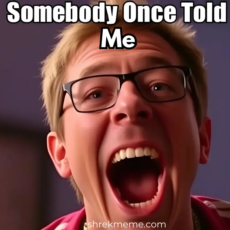 “Somebody Once Told Me”