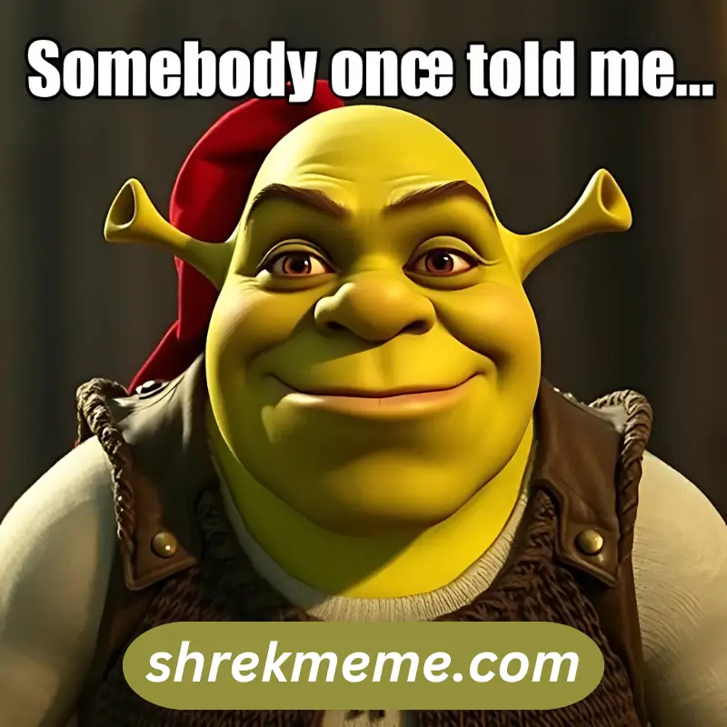 “Somebody once told me…”