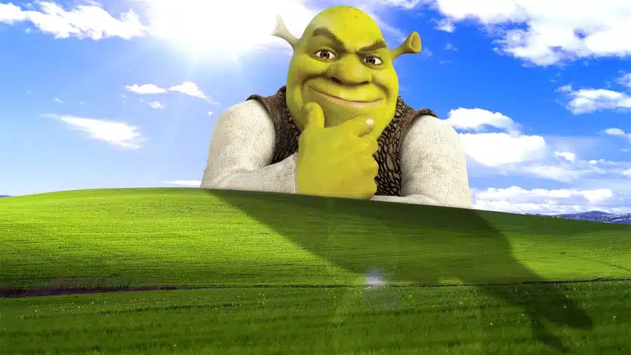 funny shrek windows wallpaper