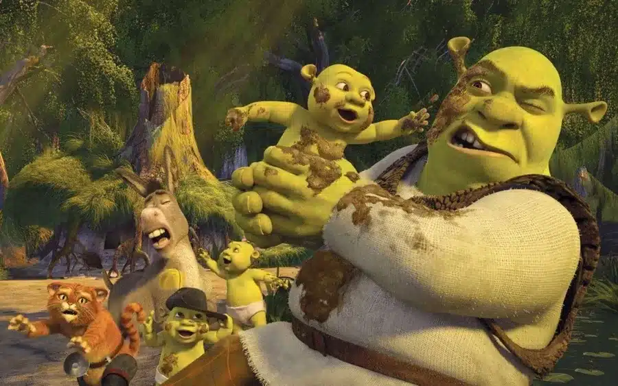 shrek with child